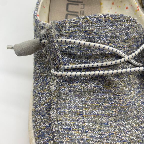 Hey Dude Women's size 9 Mustard Mix Gray Tan Wendy Slip-On Shoes Comfort Easy - Picture 8 of 8